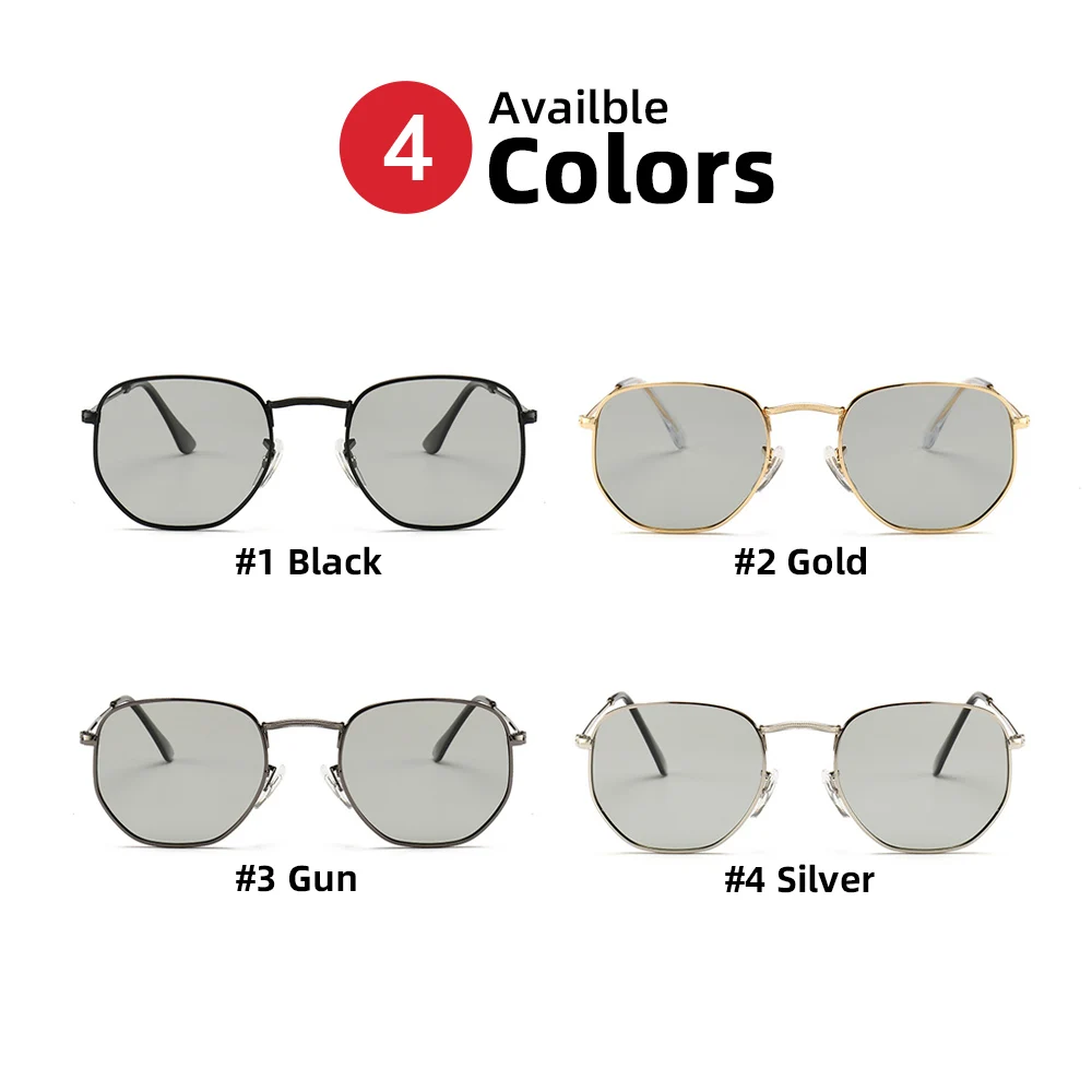 Овальные женские фотохромные солнцезащитные очки VIVIBEE модные поляризационные