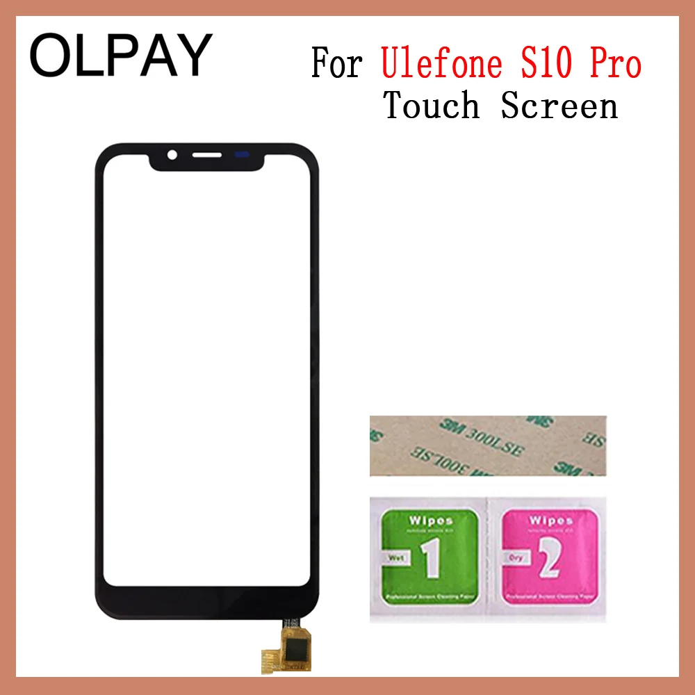 Black No Tools OLPAY 5," сенсорная панель мобильного телефона для Ulefone S10 Pro Сенсорный экран дигитайзер панель запасные части сенсорный экран Стекло Объектив сенсор - Цвет: Black No Tools