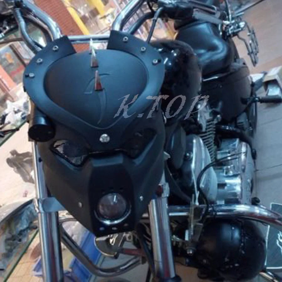 Светодиодная фара для мотоцикла с черепом и кронштейном Harley Honda Yamaha Kawasaki Suzuki на