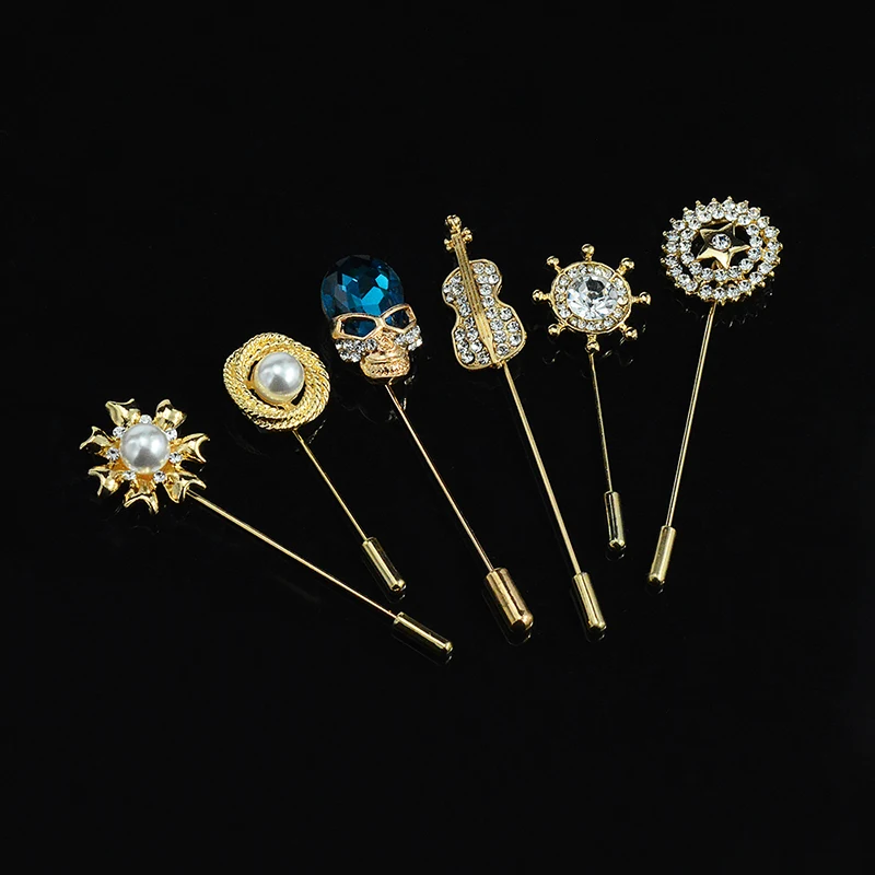 Брошь унисекс с искусственным жемчугом 6 видов | Украшения и аксессуары