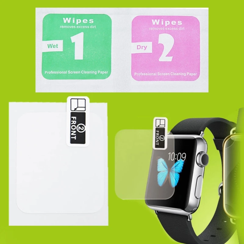 Гидрогелевая мембрана с полным покрытием экрана Защитная пленка для Apple Watch iWatch