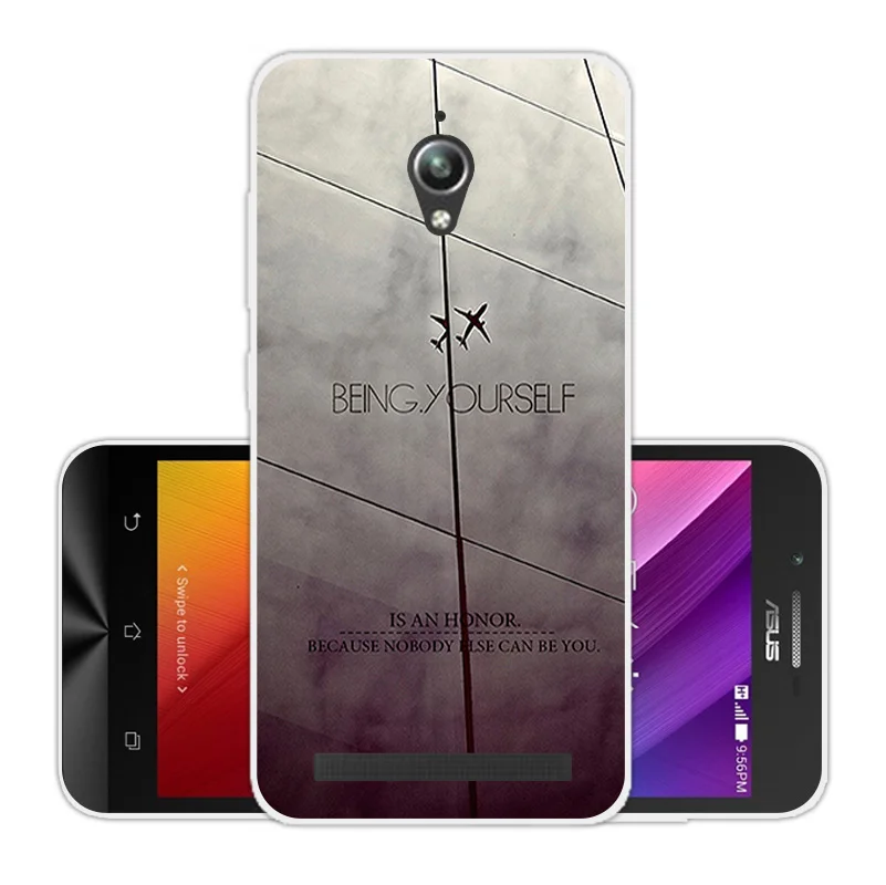 for Asus Zenfone Go ZC500TG Soft TPU Back Clear Silicone Colorful Cover Cases 5.0" ZC ZC500 500 500TG Phone Covers |