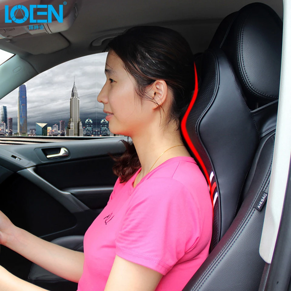 LOEN кожаный или хлопковый 3D чехол для автокресла, подушка для поддержки шеи, подголовник для hyundai, Toyota, Chevrolet, Honda, весь автомобиль