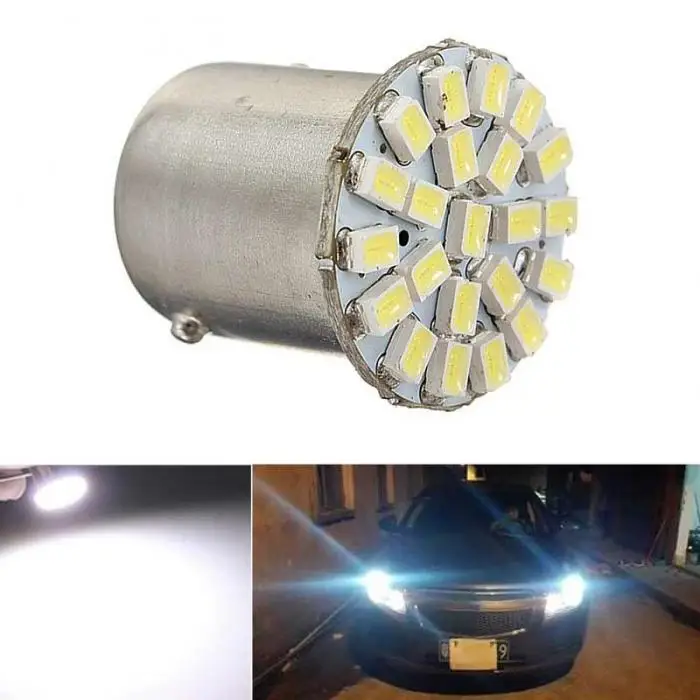 1 шт. 1156 BA15S 1206 22SMD Белый светодиодный фонарь указателя поворота Автомобиль Клин лампа габаритные огни супер яркий DC 12 V CSL2017