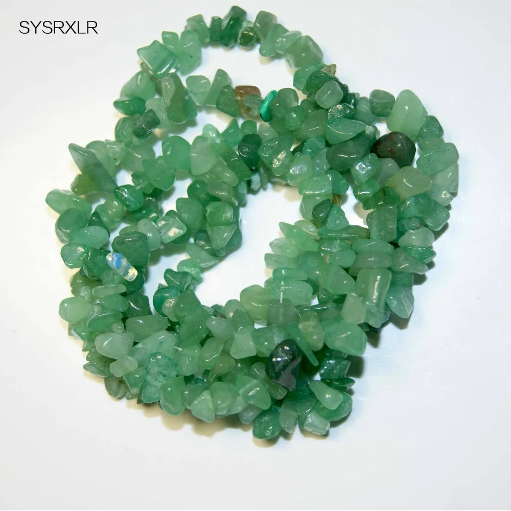 Оптовая продажа модных кристаллов в форме зеленых бусин 5-природный камень 8 мм