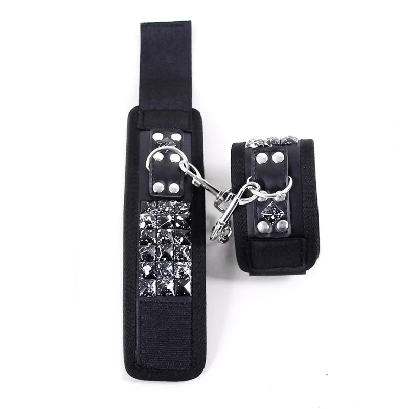 Сексуальный регулируемый искусственная кожа плюшевые наручники лодыжки манжеты