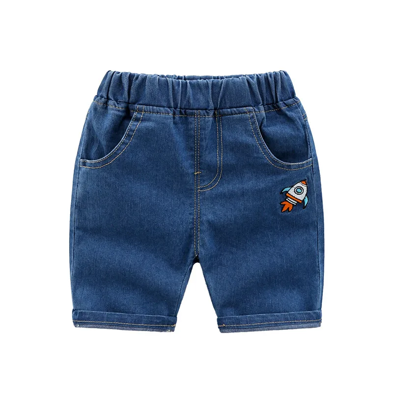 2019 летние джинсовые шорты для мальчиков маленьких девочек Детские штаны