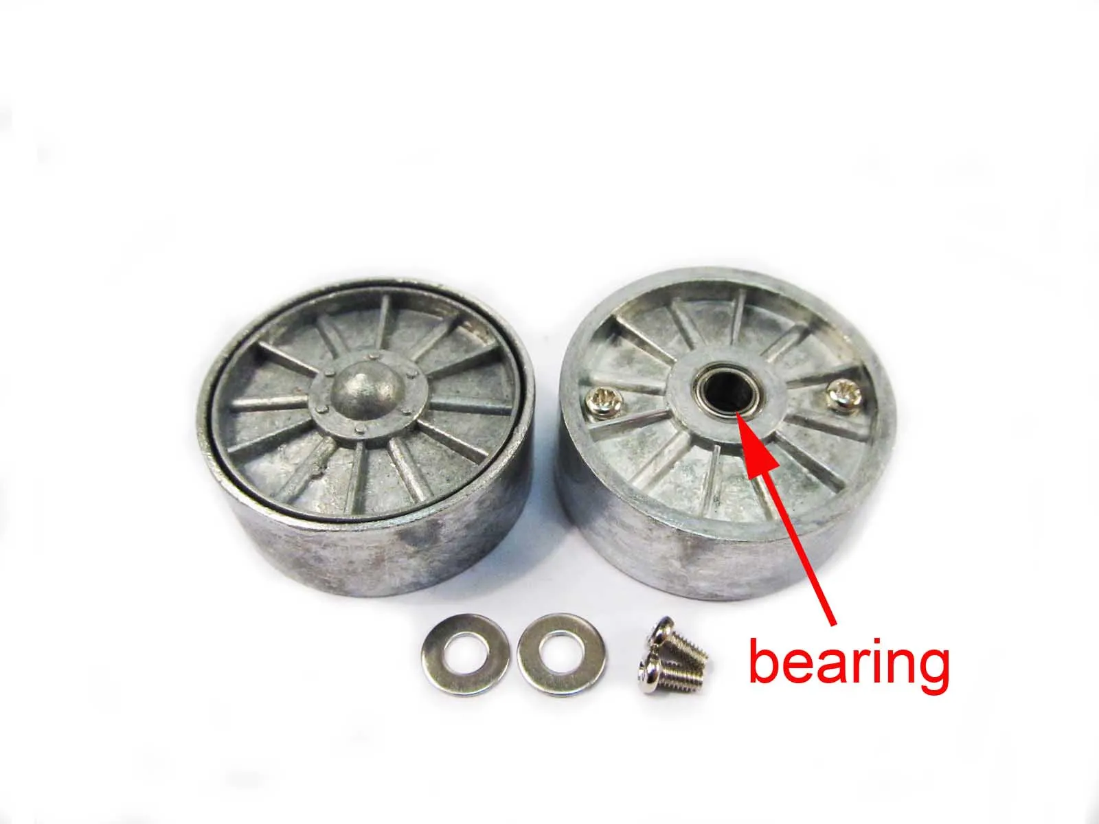 Металлические направляющие колеса Mato с подшипниками для радиоуправляемого