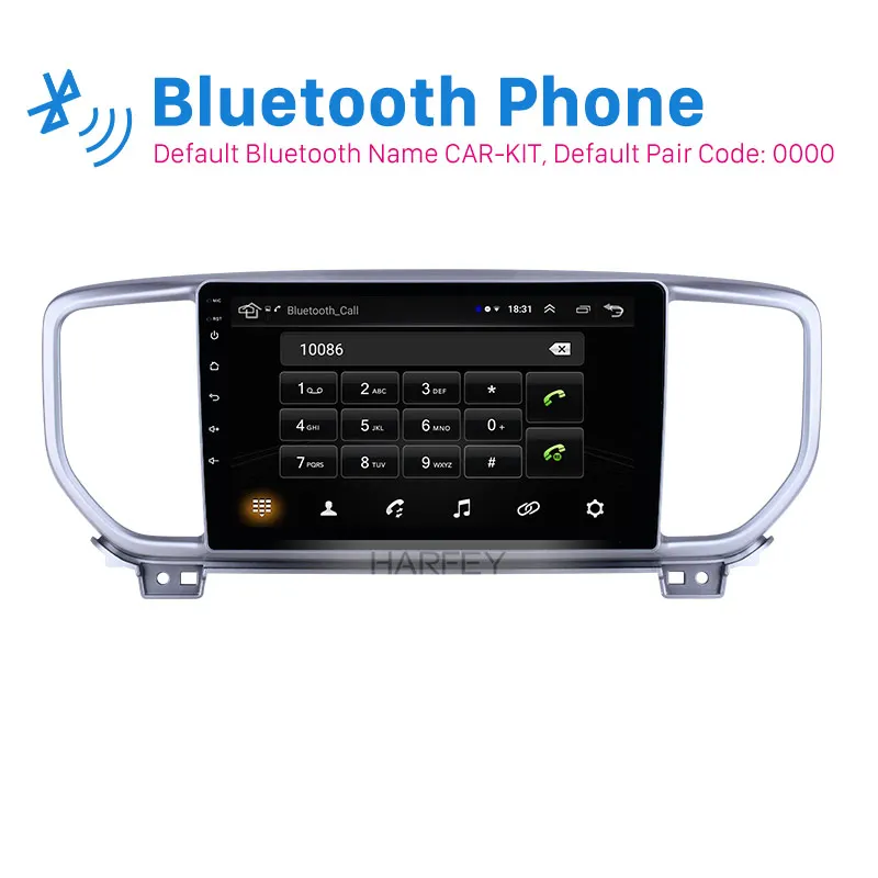 Автомагнитола Harfey 2din 9 дюймов GPS навигация Android 8 1 для Kia Sportage R 2018 2019 с Bluetooth