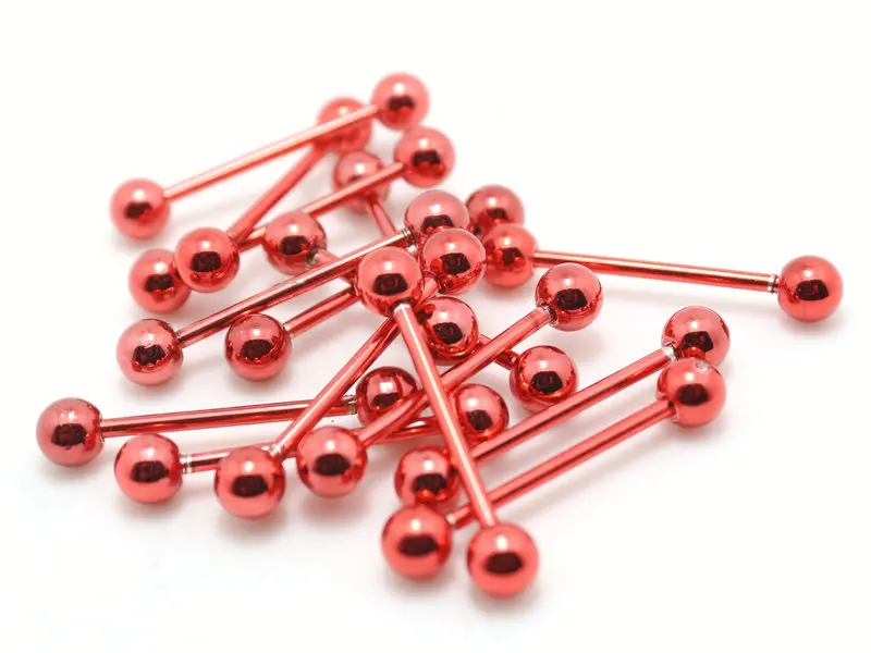 10 шт. кольцо для пирсинга с языком из нержавеющей стали | Украшения и аксессуары