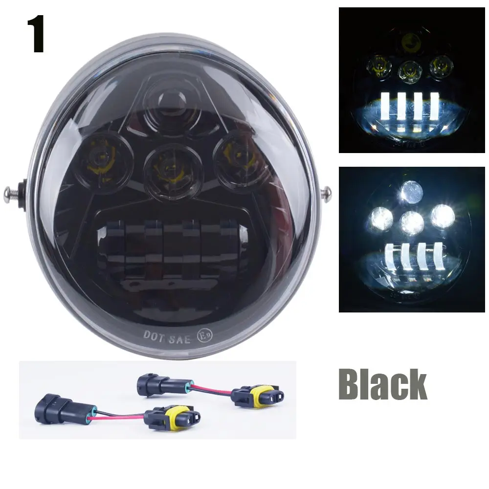 E9 DOT VRSC/V ROD светодиодные фары с дневным ходовым светом vrod овальные для V Rod VRSCF VRSC VRSCR