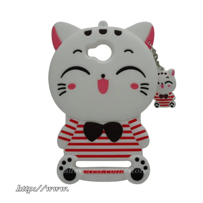 Милый Кот для чехол huawei Y3 II крышка 3D с изображением из мультфильма Lucky Cat Мягкая