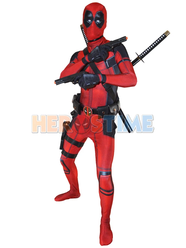 Костюм Дэдпула X Force из спандекса с 3D принтом Мстителей костюм для косплея на