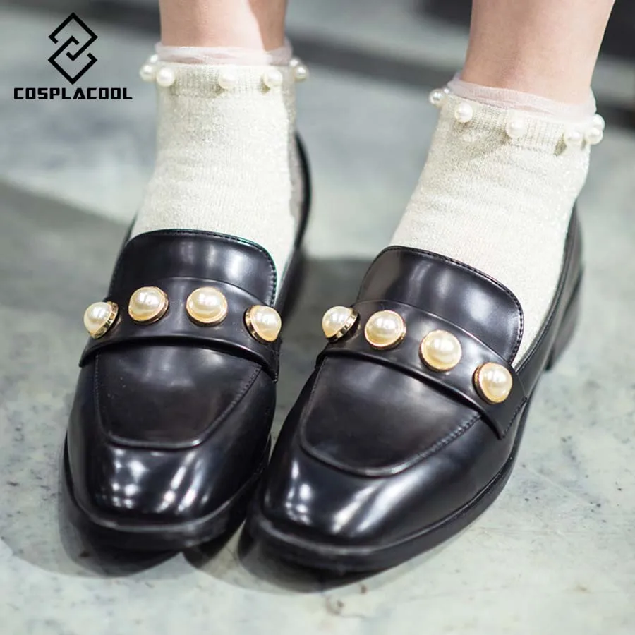 [COSPLACOOL]2017 винтажный Блестящий Сокс серебряный лук Жемчуг Бисероплетение женский