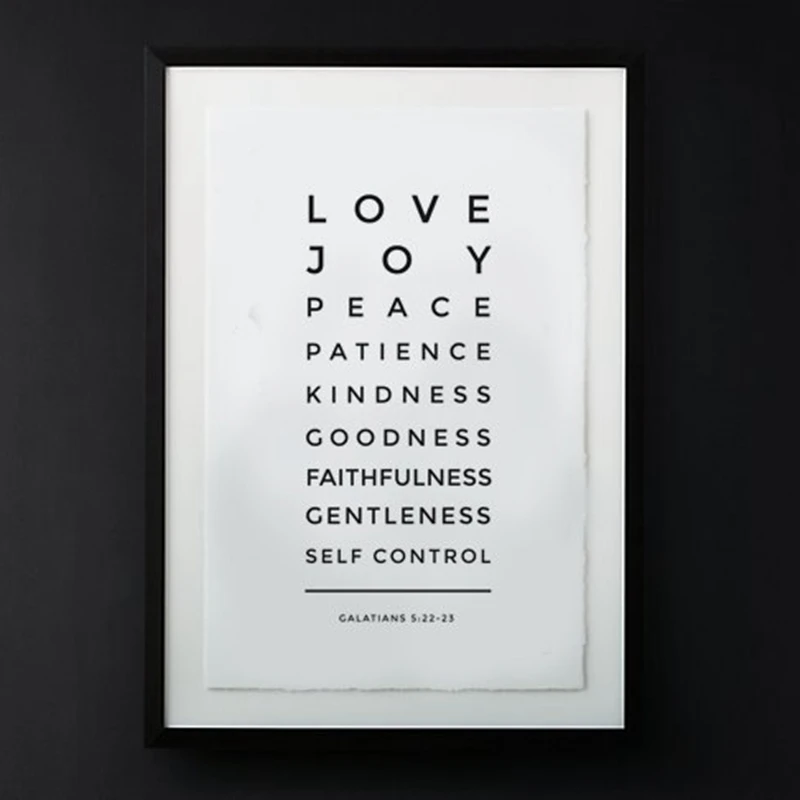 Постер Love is Patient Kind с принтом для дома гостиной стих из Библии настенная живопись
