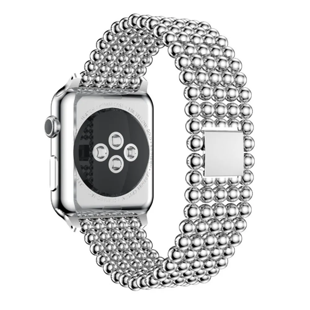 Хохлатый ремешок из нержавеющей стали для Apple Watch 42 мм 38 iwatch series 3 2 1 браслет Ссылка
