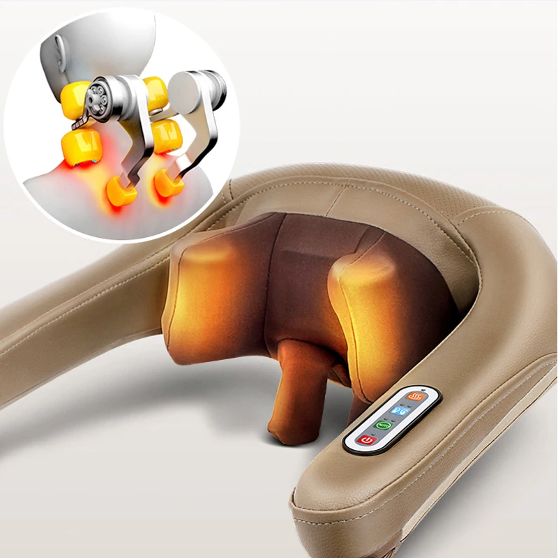 Массажная шаль MARESE для шеи шиацу массажер массажа шейного отдела плеч спины
