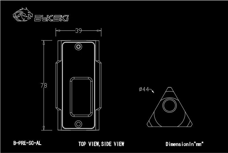 Bykski монитор давления OLED цифровой дисплей модуль в реальном времени манометр для ПК водяного охлаждения B-PRE-SC-AL
