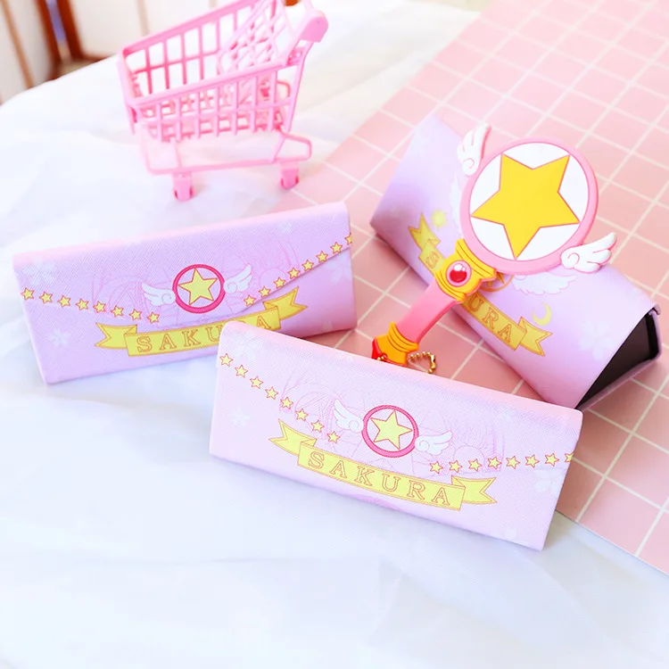 Аниме cardcaptor sakura Star ключ шариковая ручка Карандаш Чехол удобные наклейки школьные канцелярские принадлежности косплей реквизит