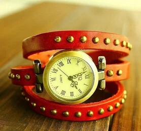 Часы JQ Брендовые женские наручные часы Roma Подлинная винтажный из бычьей кожи