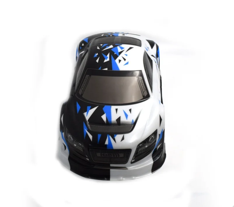 Окрашенный корпус из ПВХ YUKALA 1/10 для гоночного автомобиля R/C размер 440*190 мм