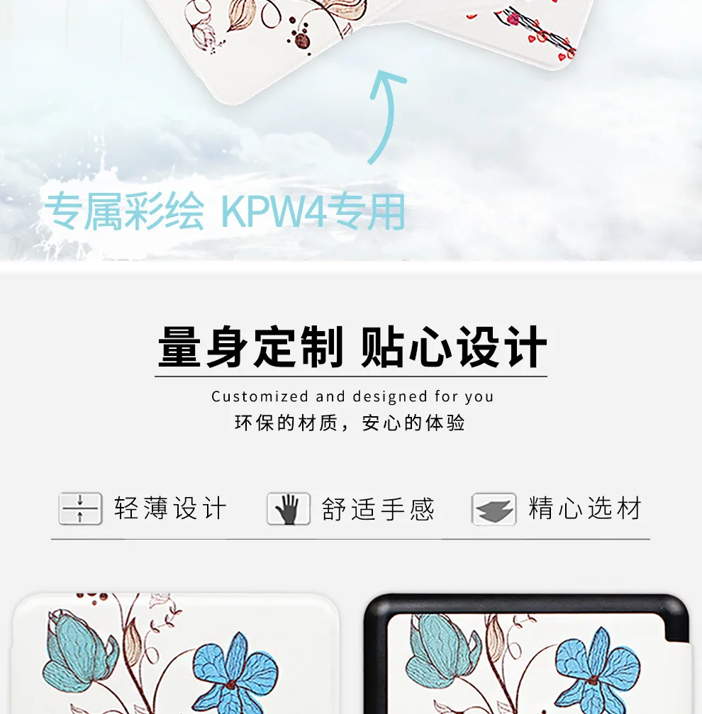 Gligle кожаный чехол для Amazon kindle paperwhite 4 Чехол для электронной книги оболочка+ пленка для экрана+ стилус