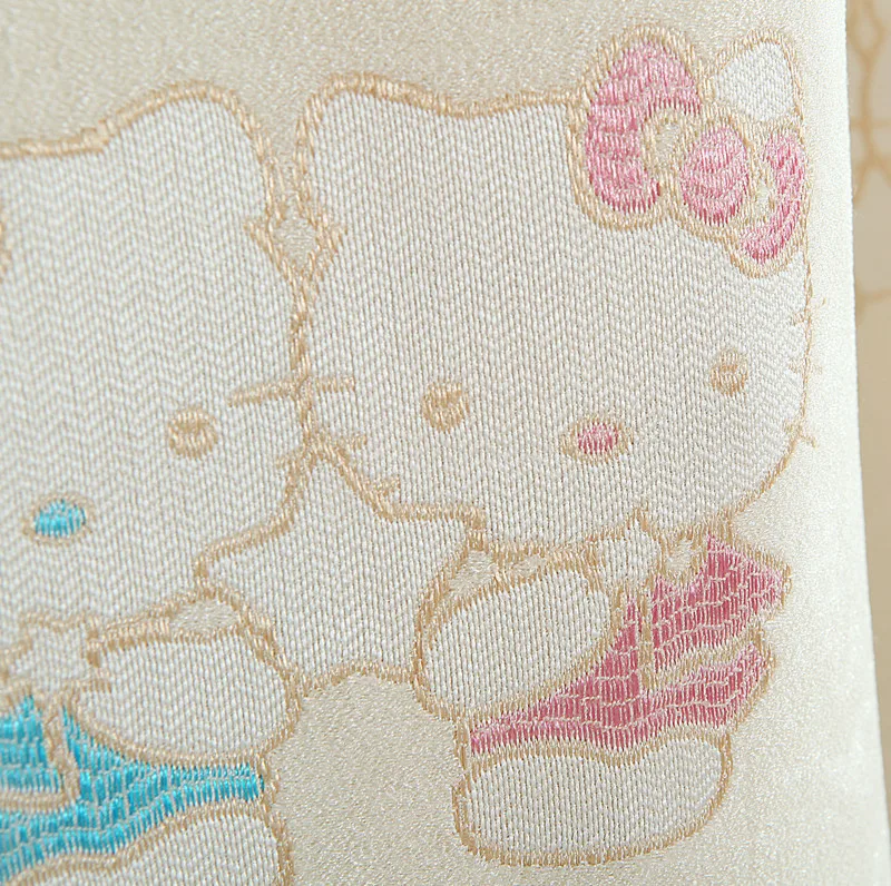 Новый розовый Hello kitty cat японский утолщение прозрачная занавеска Комната