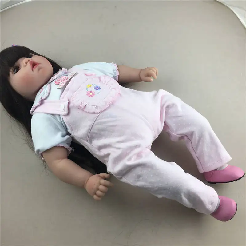 55 см/22 ''Reborn малыша Куклы ручной работы реалистичные силиконовые виниловые