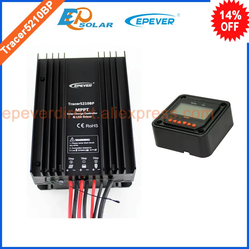 

12v portable solar mppt EPEVER charging regulator Tracer5210BP 20A 20amp with remote meter MT50 waterproof IP67