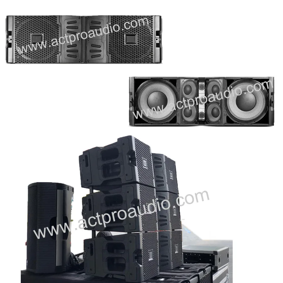 V20 three way double 10 inch 18 subwoofer line array speaker system Professional audio | Электроника