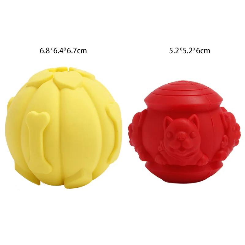 

Silicone Dog Toys Ball Food Leakage Durable Dog Chew Toys Ball Dog Toys Interactive For Dogs Teeth Cleaning Puppy Pet Supplies