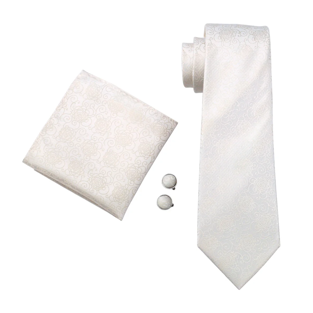Мужской комплект из галстука и запонок с цветочным принтом|neck tie|silk neck tiesties for men |