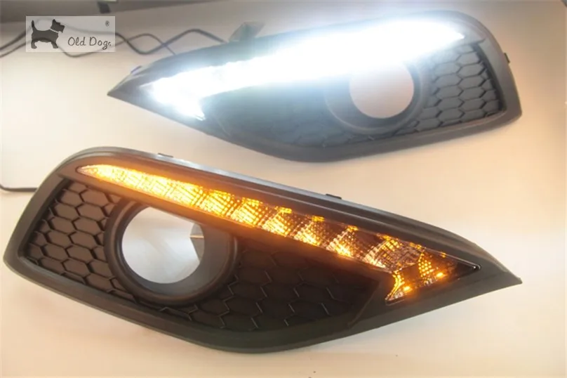 Для Honda CRV CR-V 2012- DRL для вождения, дневной ходовой светильник DRL с поворотным сигналом, противотуманная лампа, реле, Дневной светильник, автомобильный стиль