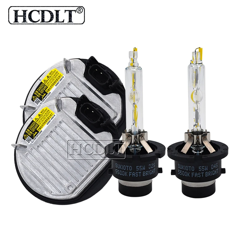 HCDLT Оригинальный OEM 55 Вт D2S ксеноновая HID лампа для фар Комплект Ксеноновых D4S 5500K