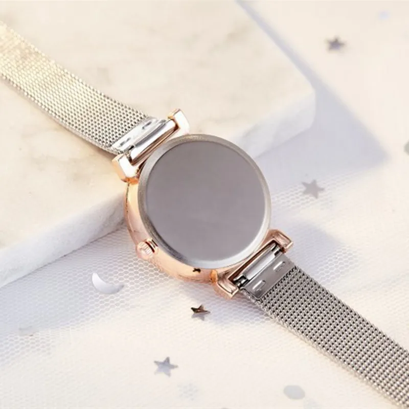 

2019 Silver Women Stainless Steel Ladies Bracelet Watch vansvar Brand Elegant Dial Quartz Wrist Watch Clock Gift reloj mujer