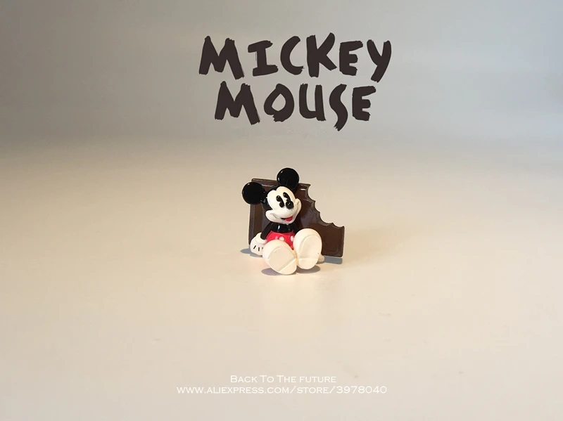 Disney Микки Мышь шоколад 2 5 см мини кукла фигурку аниме украшения коллекции фигурка