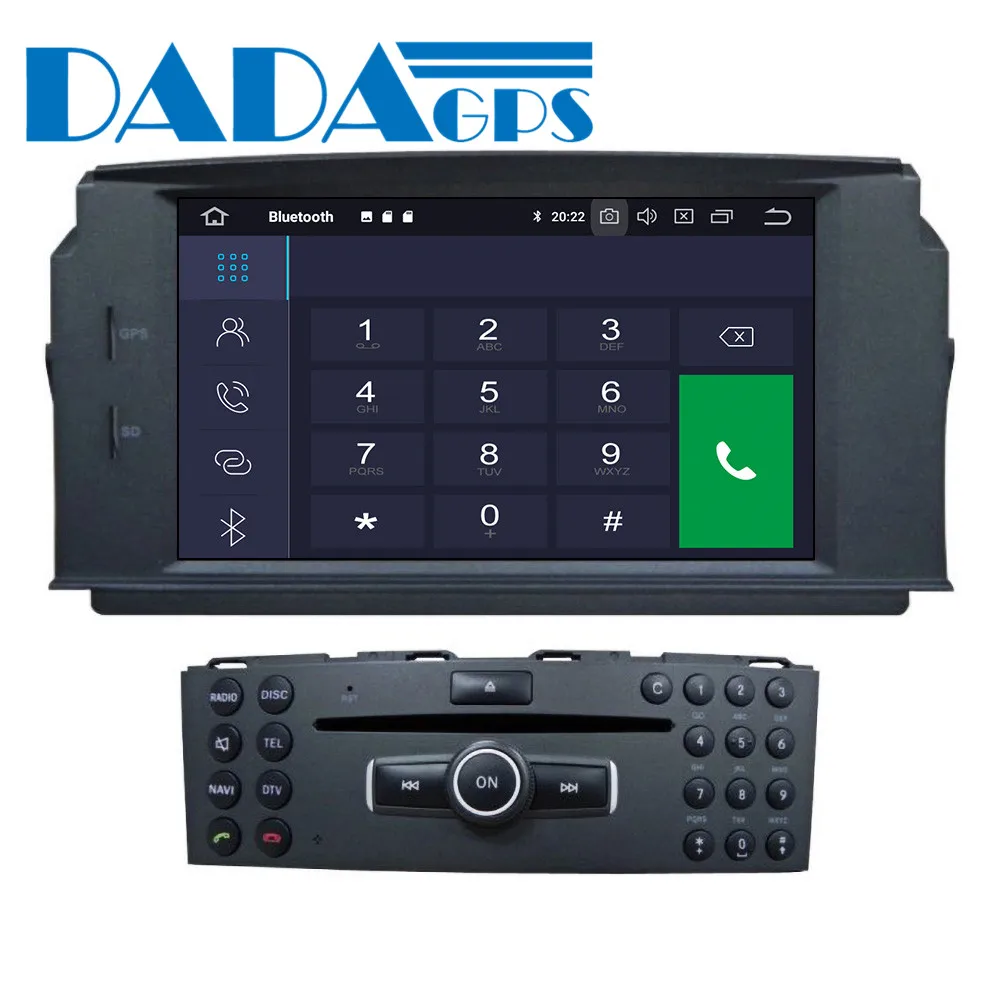 Автомобильный мультимедийный DVD плеер на Android GPS радио для Mercedes Benz W204 C200 C180 2007 2010