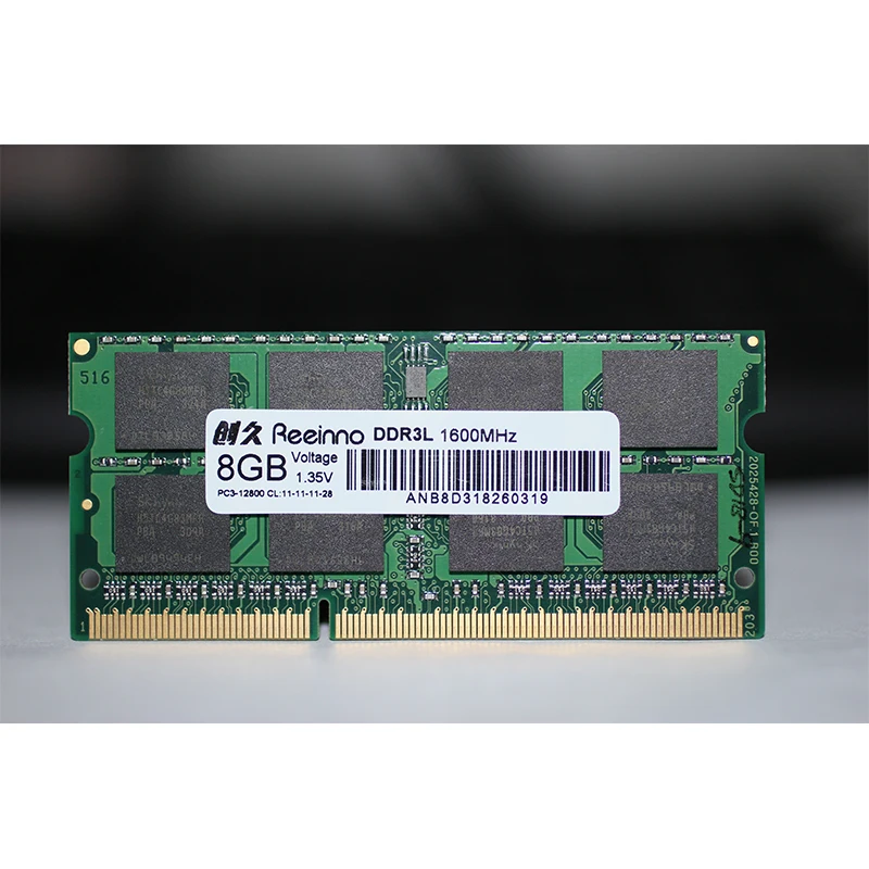 Reeinno ram ddr3 8GB 1600MHz 1 5 V NON-ECC 12800 МБ/с. S 204pin пожизненная гарантия Одиночная Память