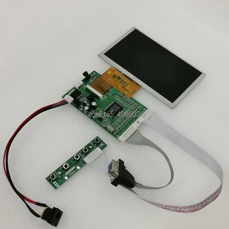 Комплект 5 дюймового модуля дисплея VGA AV канал сигнала для Raspberry Pi и решение