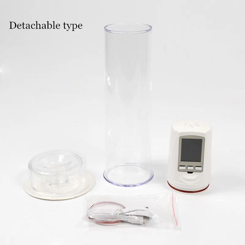 Насос для пениса USB Перезаряжаемый светодиодный автоматический удлинитель