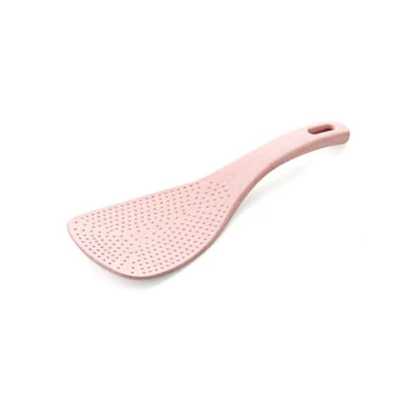 Pink Spoons XZJJA эко-защита Пшеничная солома совок для риса антипригарная еда столовая ложка ковш кухонная утварь большой рис весло плита ложки лопатки - Цвет: Pink Spoons
