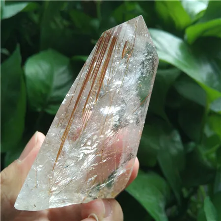 Рутилированный Кристал Острый камень камни с природными кристаллами Wicca Cristal Islande Пьер Naturelle Et crestaux целебный домашний декор. 117