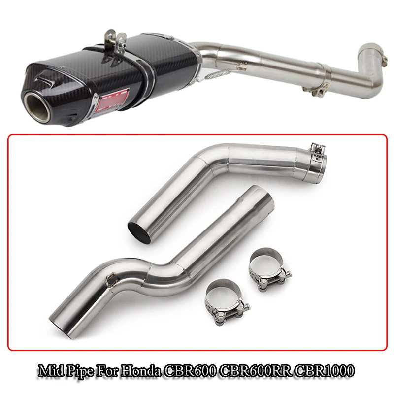 Выхлопная труба из нержавеющей стали для мотоцикла Honda CBR600 CBR600RR 2003 2015 CBR1000 2004