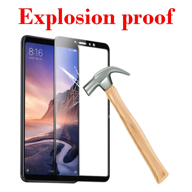 Защитное стекло для Xiaomi Mi Max 2 3 armor Tremp закаленное Kisomi Защитная пленка экрана xiaomei