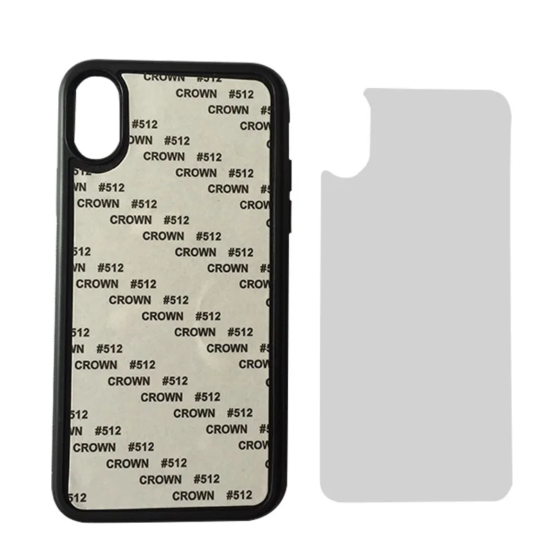 Чехлы для iPhone X резиновый чехол 2D Сублимация DIY Мягкий Силиконовый ТПУ чистый