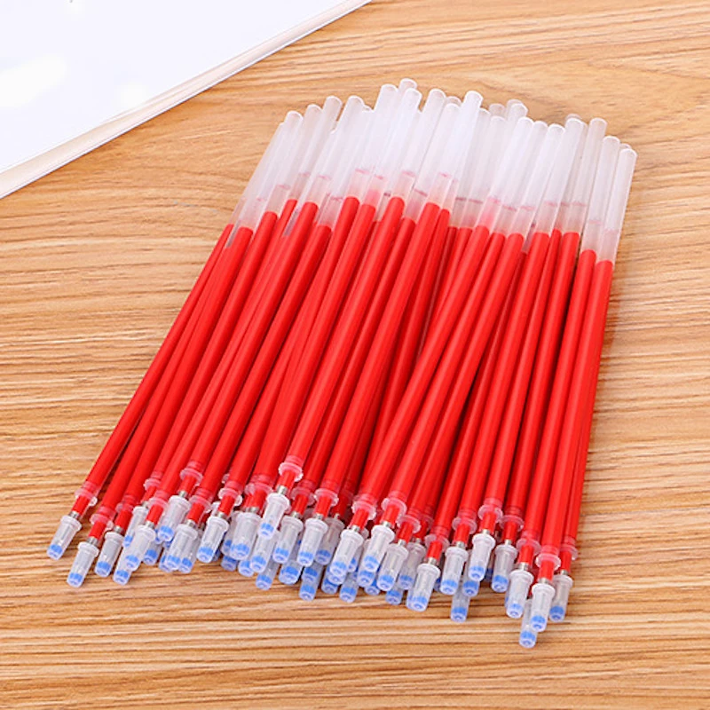

Wholesale 15Pcs/Set Gel Pen Refills for Students School Office Stationery 0.5mm Bullet Nip Writing Handles Supplies