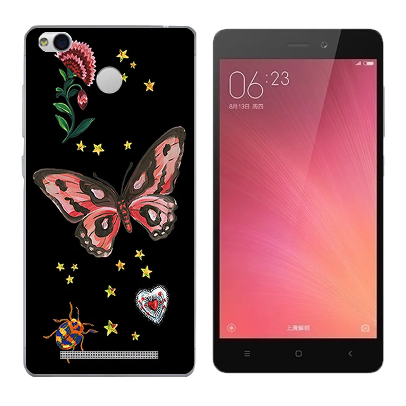for Coque Xiaomi Redmi 3S Case Cover 5.0 Character Printing TPU Silicone 3 Pro Hongmi S |