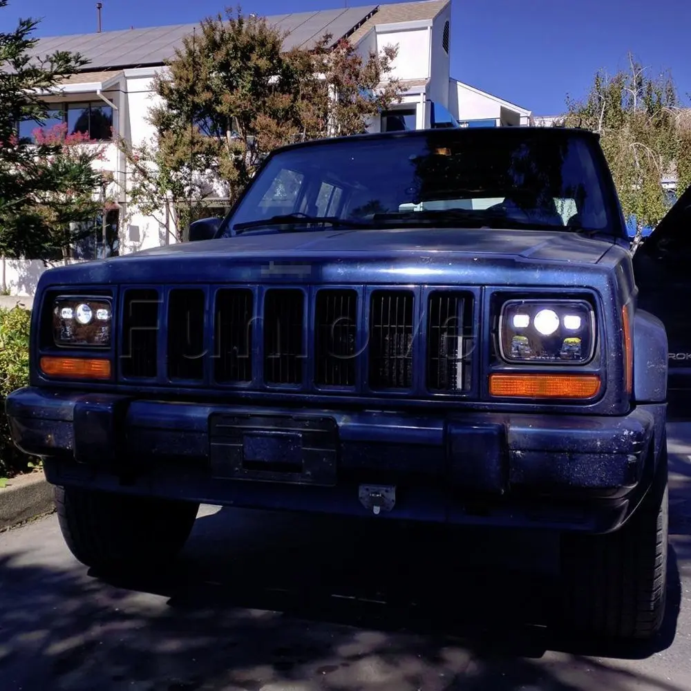 WHDZ 1 шт. Алюминий 7X6 дюймов светодиодный фары проектор для Jeep Cherokee грузовиков