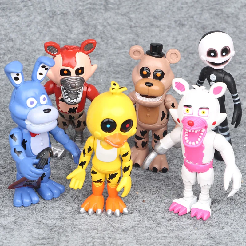 Экшн фигурки из аниме пять ночей у Фредди ПВХ Фигурки FNAF Fazbear Бонни Фокси игрушки