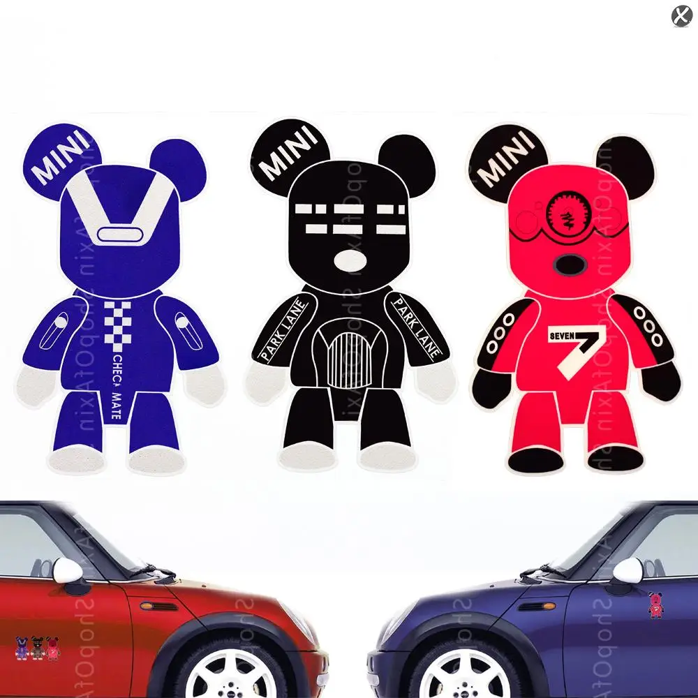 Мрачный Медведь персонализация декоративные наклейки этикетка для Mini Cooper|decoration